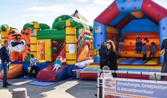 Kinderdag bij strandpaviljoen in Noordwijk