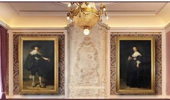 Rembrandt's Marten en Oopjen hingen jarenlang in het Pulitzer, Amsterdam