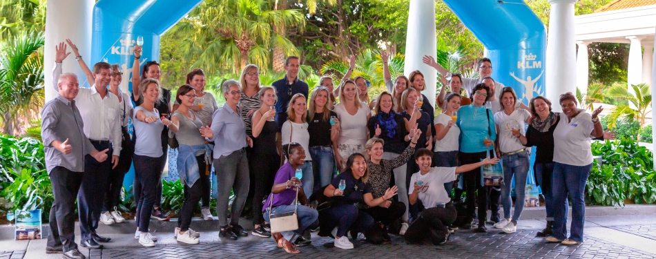 Start en finish Curaçao Marathon bij Marriott Beach Resort