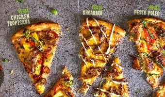 Domino’s introduceert pizza's met vegetarische shoarma en vegetarische kip