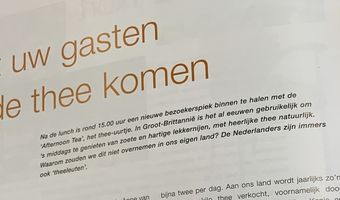 Laat uw gasten op de thee komen