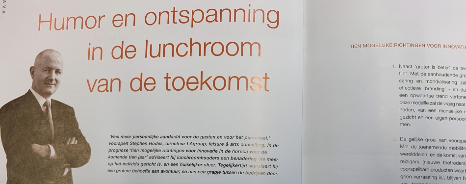 Humor en ontspanning in de lunchroom van de toekomst