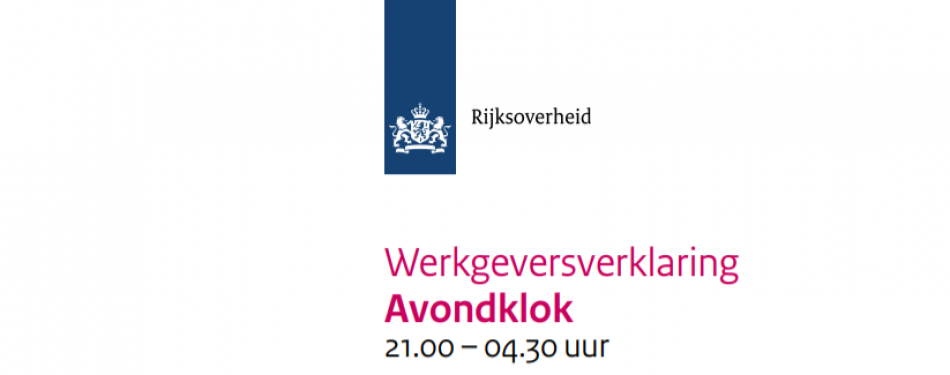 Download: werkgeversverklaring avondklok