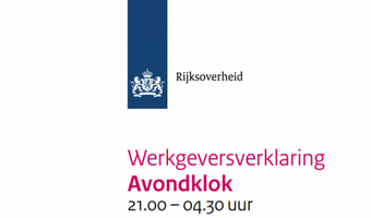 Hier te downloaden: werkgeversverklaring avondklok