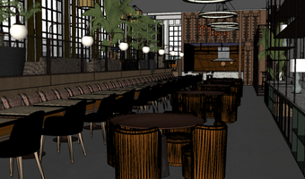 Een glimp van het nieuwe interieur van hotel De Timmerfabriek