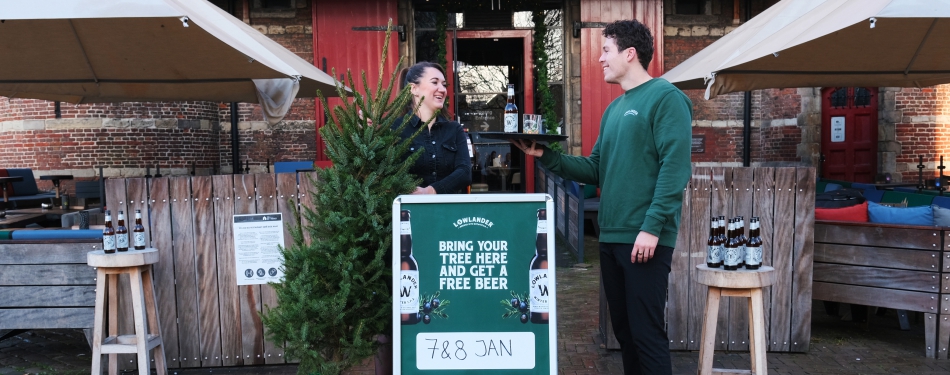 Lowlander brouwt bier van afgedankte kerstbomen