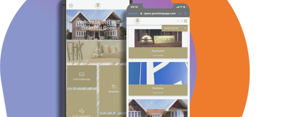 Digitale informatiemap Great Stay App helpt B&B Goes verder