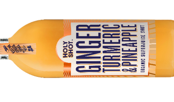 Holyshot breidt haar range biologische juice shots uit met Ginger Turmeric Pineapple