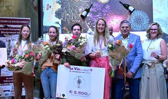 Team 'Halfdroog' op NK Blindproeven van wijn naar WK in Frankrijk