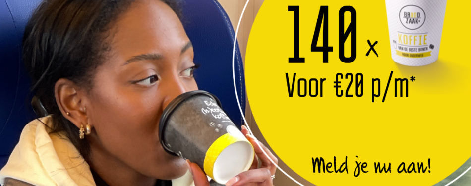 Broodzaak lanceert een koffie to-go abonnement in Nederland