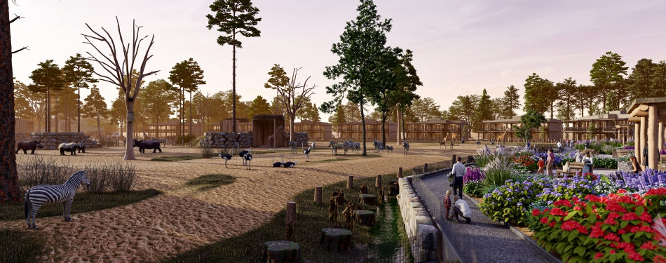 Foto's: Bouw nieuwe hotel Beekse Bergen Safari Resort gestart