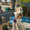 Gouden St. Joris te paard beeld teruggeplaatst op toekomstig Hotel in Middelburg