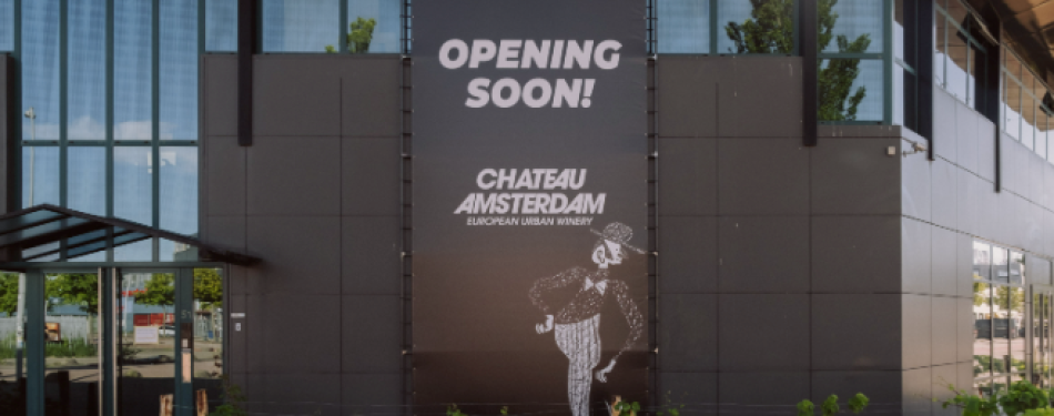 Chateau Amsterdam opent in september urban winery in Amsterdam-Noord