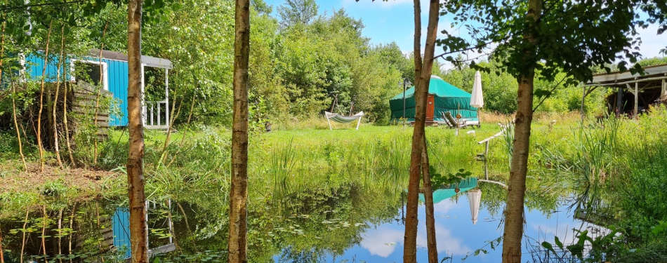 B&B te koop: een boerderij met yurt, sauna en poel! (met foto's)