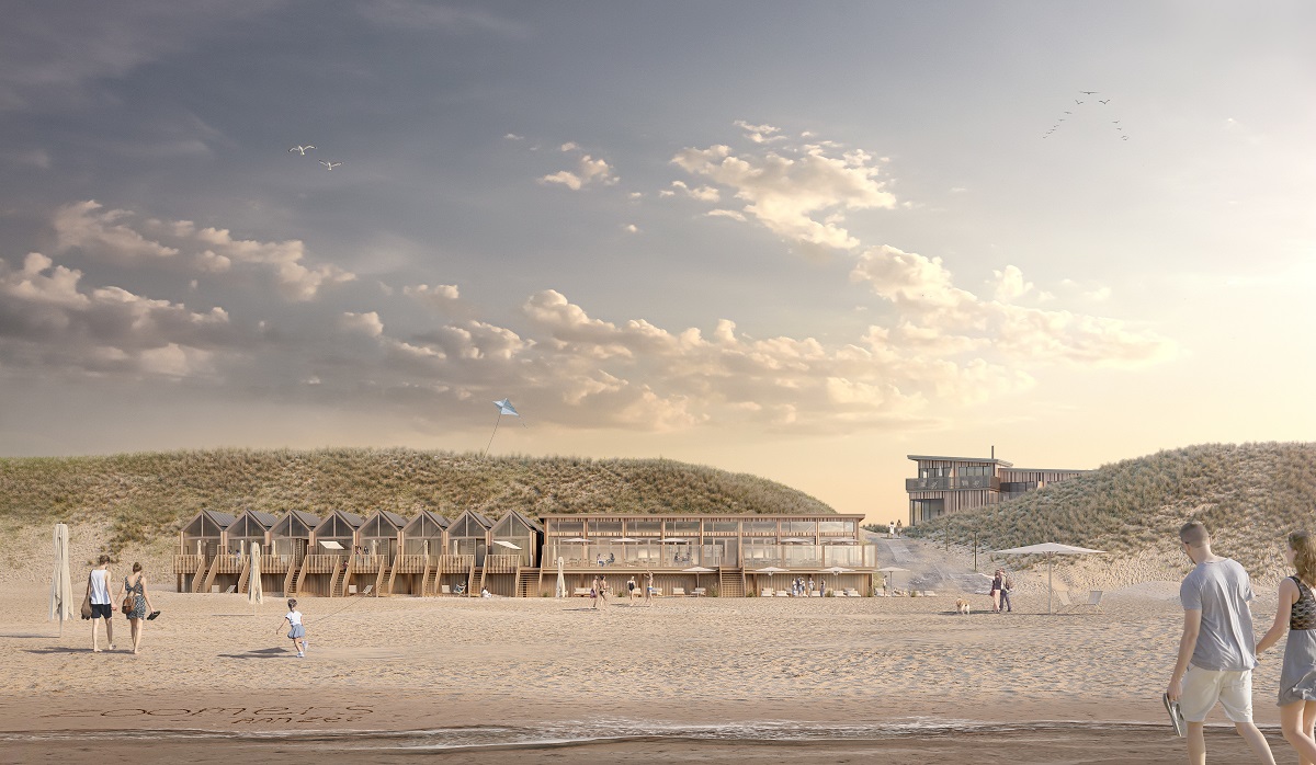 Strandhotel Zoomers aan Zee laat gasten overnachten in luxe strandhuisjes