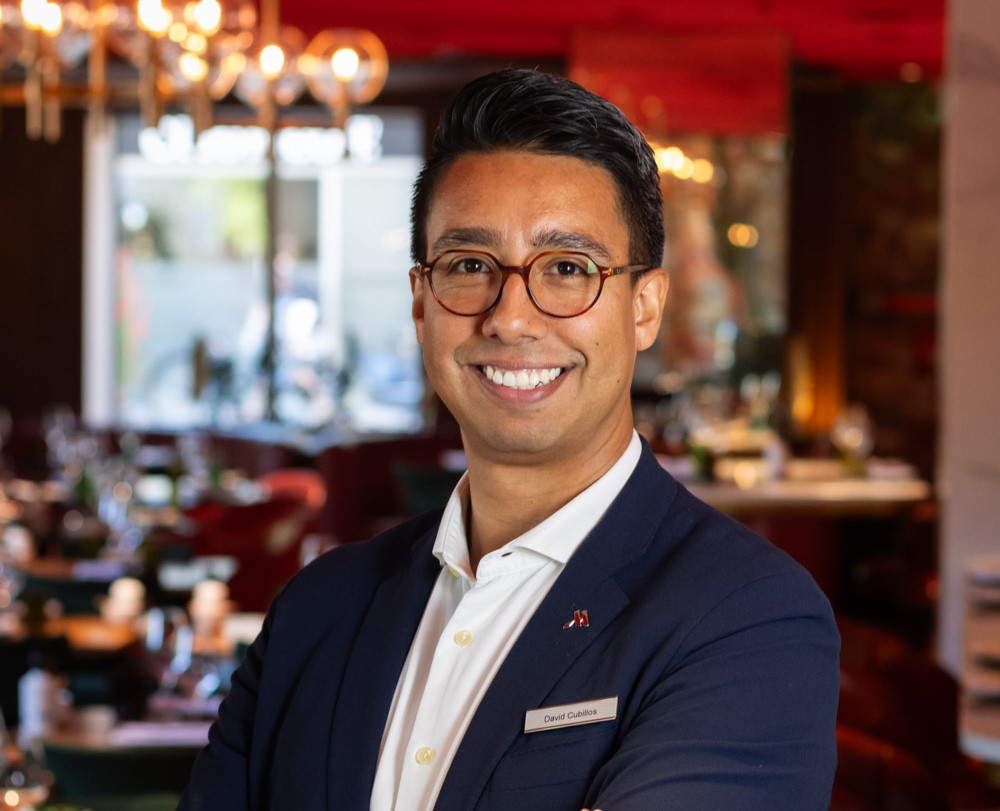 Amsterdam Marriott verwelkomt David Cubillos als nieuwe F&B Manager