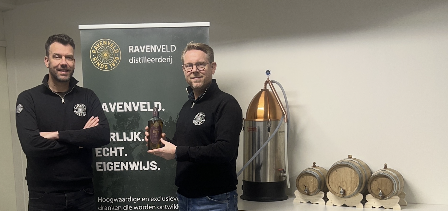 Ravenveld Distilleerderij introduceert een whisky-achtige uit herwonnen koren