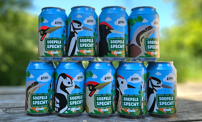 Bird Brewery lanceert nieuw bier in vogelcollectie: Soepele Specht