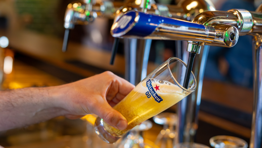 Heineken 0.0 nu op 10.000 plekken in Europa op de tap