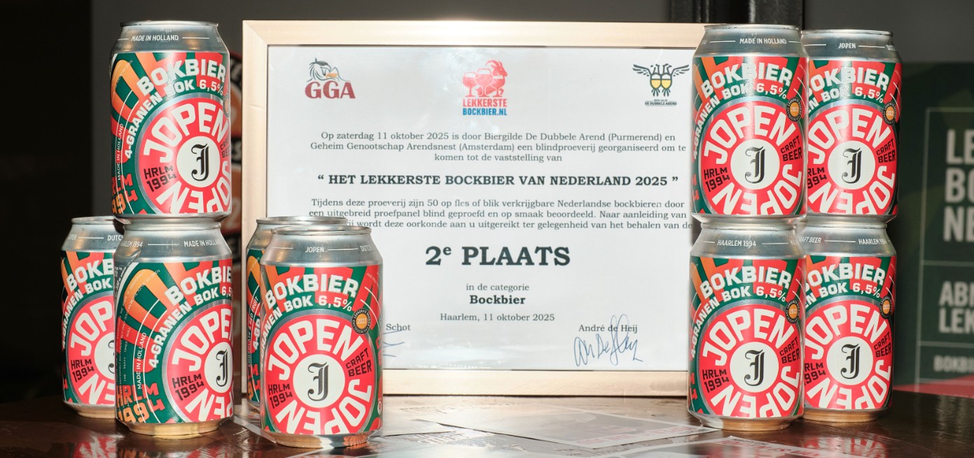 Jopen wederom in de prijzen bij verkiezing Lekkerste Bockbier van Nederland