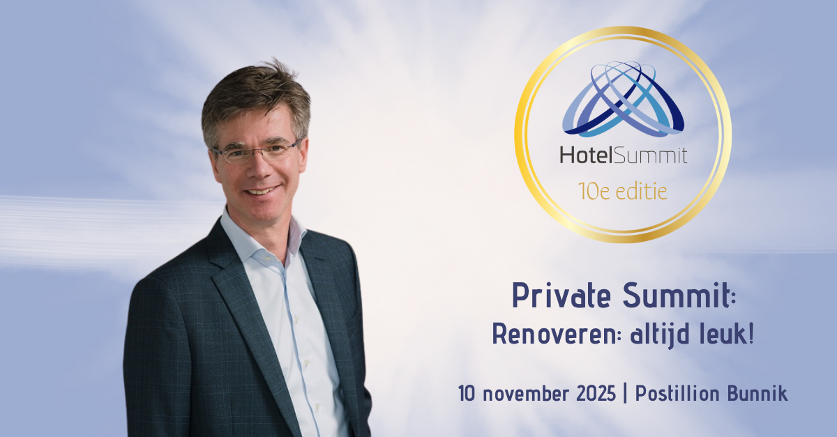 Lucas Petit gaat in gesprek over renovaties tijdens HotelSummit 2025