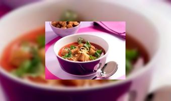 Tomatensoep met broodcroutons