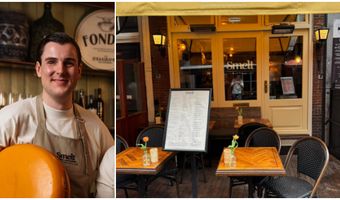 "Gasten bestellen voor lunch fondue en een glas wijn, en blijven lekker zitten"