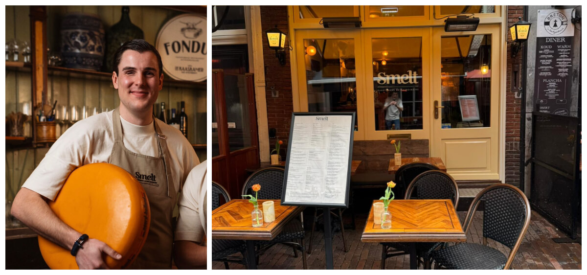 "Gasten bestellen voor lunch fondue en een glas wijn, en blijven lekker zitten"