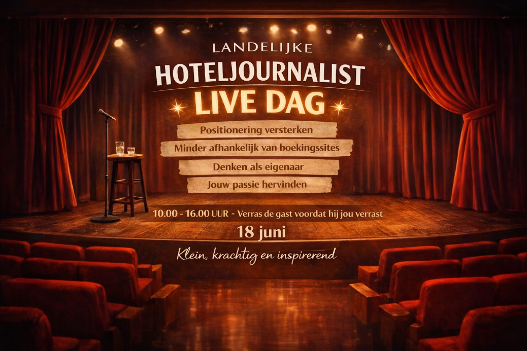 Hoteljournalist Jorine de Bruin organiseert 'Landelijke Hoteljournalist Live Dag'