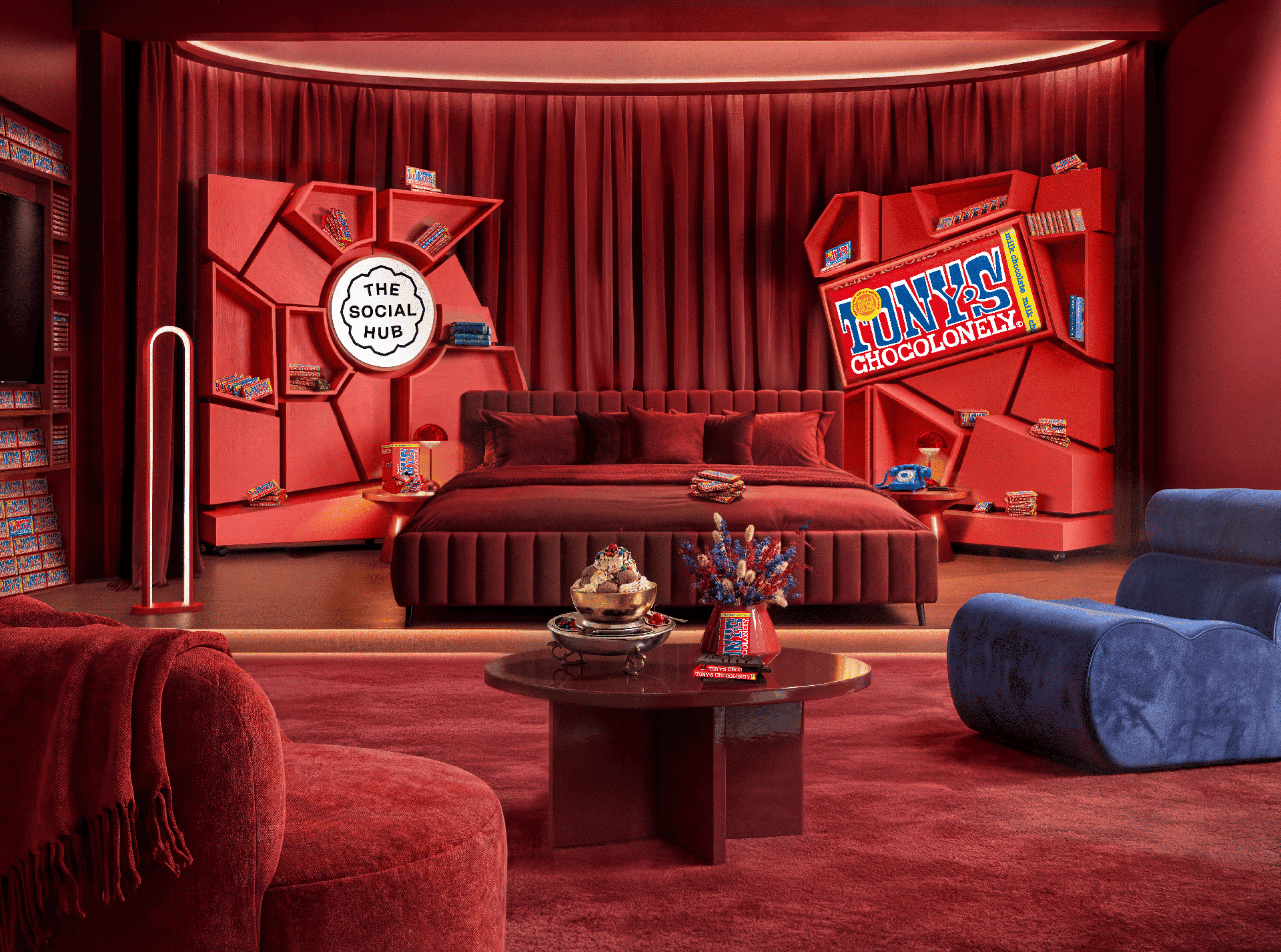 The Social Hub en Tony’s Chocolonely lanceren chocoladehotelsuite