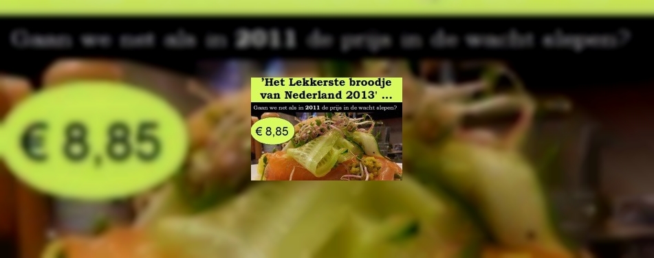 Promotie kanshebber broodjeswedstrijd