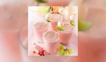 Smoothie lychee en rozensiroop