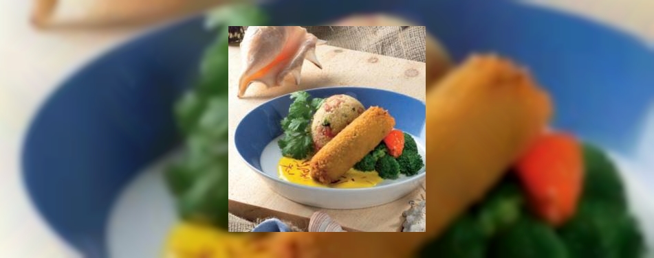 Hollandse garnalenkroket met couscous