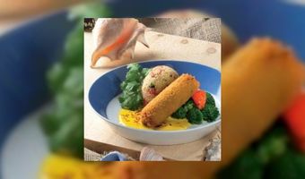 Hollandse garnalenkroket met couscous