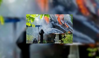 Brand treft restaurant in Vondelpark