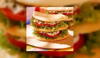 Pitabroodje met sellerysalade en tuinkers