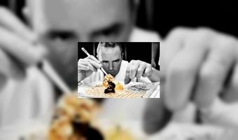 Chef Erik van Loo geeft kookdemo in Markthal