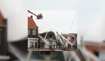 Spaander gespaard tijdens brand Volendam