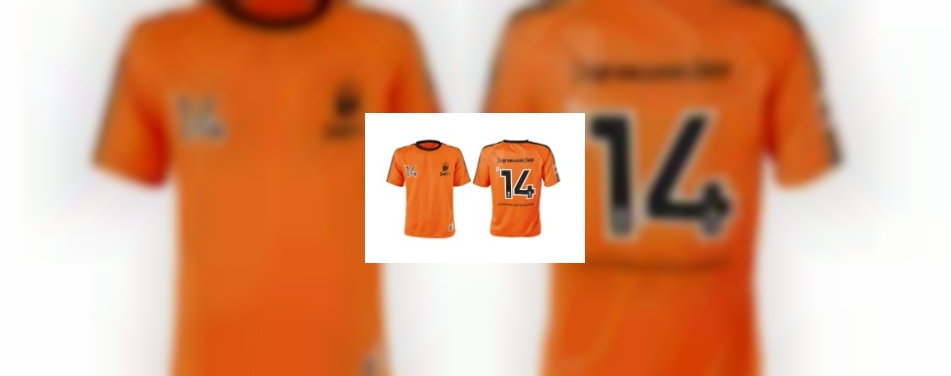 Oranje shirt voor uw gast