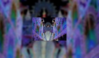 Pop-up bar en restaurant tijdens lichtfestival