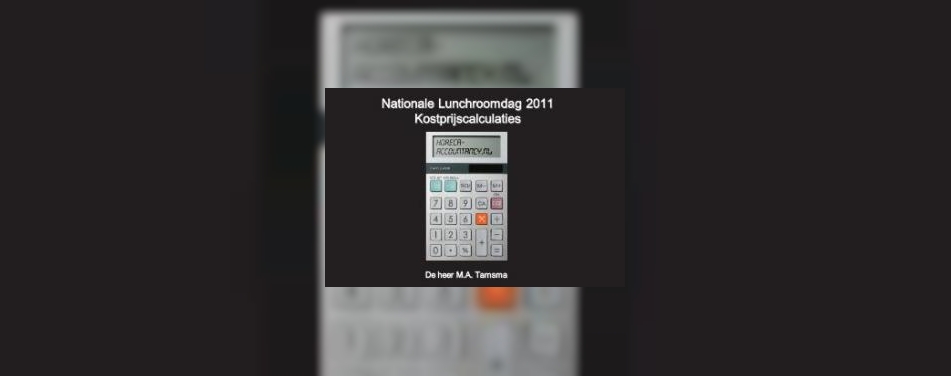 Download presentatie kostprijsberekening