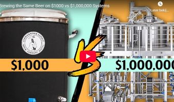 Bier brouwen op systemen van 1000 en 1.000.000 dollar