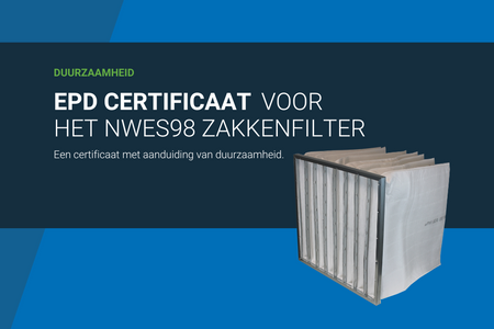 EPD gecertificeerde NWES98 zakkenfilters