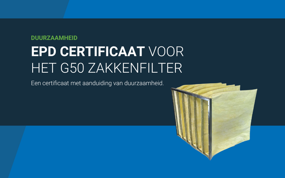 EPD gecertificeerde G50 zakkenfilters