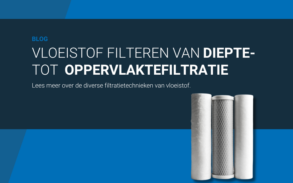 Vloeistof filteren van diepte- tot oppervlaktefiltratie