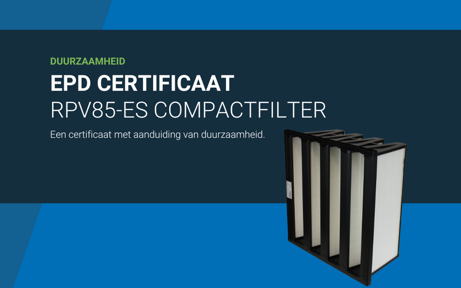 EPD gecertificeerde RPV85-ES compactfilter