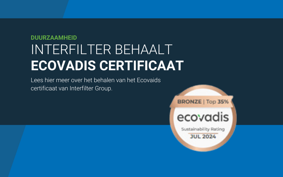 Interfilter Group behaalt Ecovadis certificaat