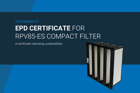 EPD certified RPV85-ES compact filter