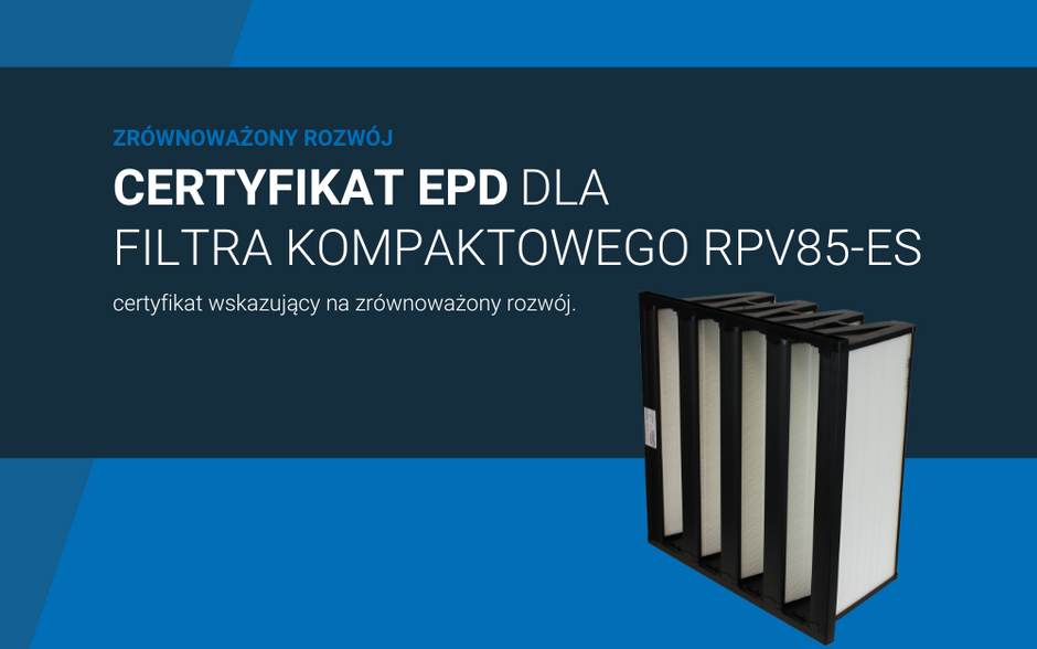 Certyfikowany filtr kompaktowy RPV85-ES z EPD