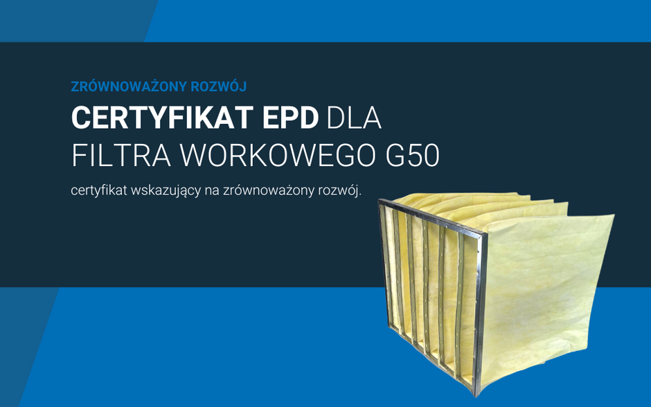 Filtry worek G50 certyfikowane EPD